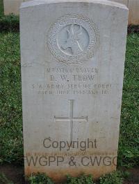 Dar Es Salaam War Cemetery - Trow, Douglas William